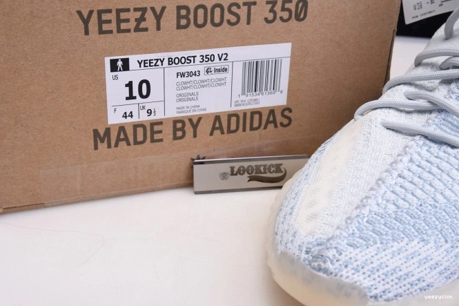 White Boost Yeezy V2 Adidas FW3043 Cloud 350 0827